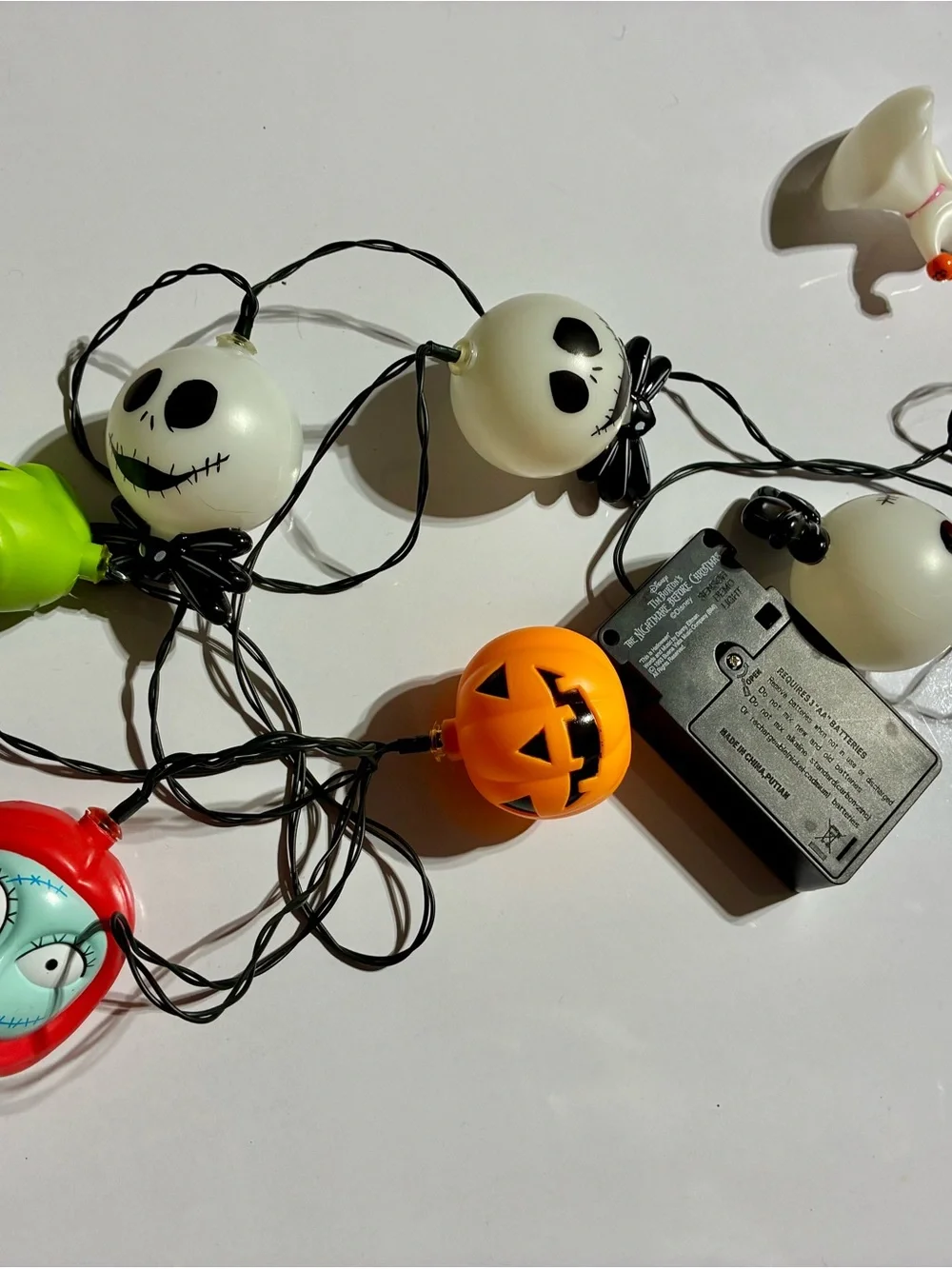 Disney Jack Skellington musical battery operated Lights nightmare before